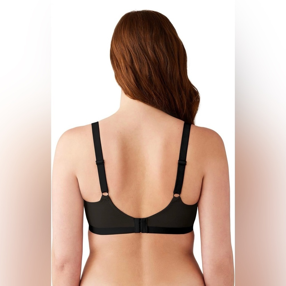 Wacoal Shape Revelation® Shallow Top Underwire T-Shirt Black Bra - Picture 3 of 8